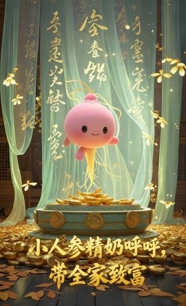 小人参精奶呼呼，带全家暴富